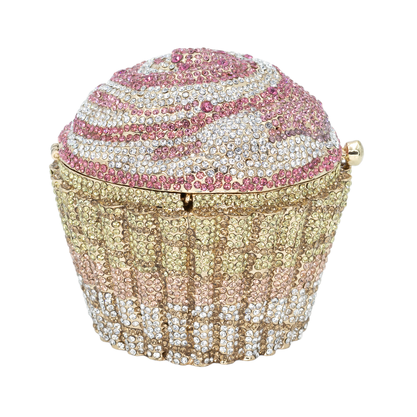 Pink Cupcake Crystal Clutch