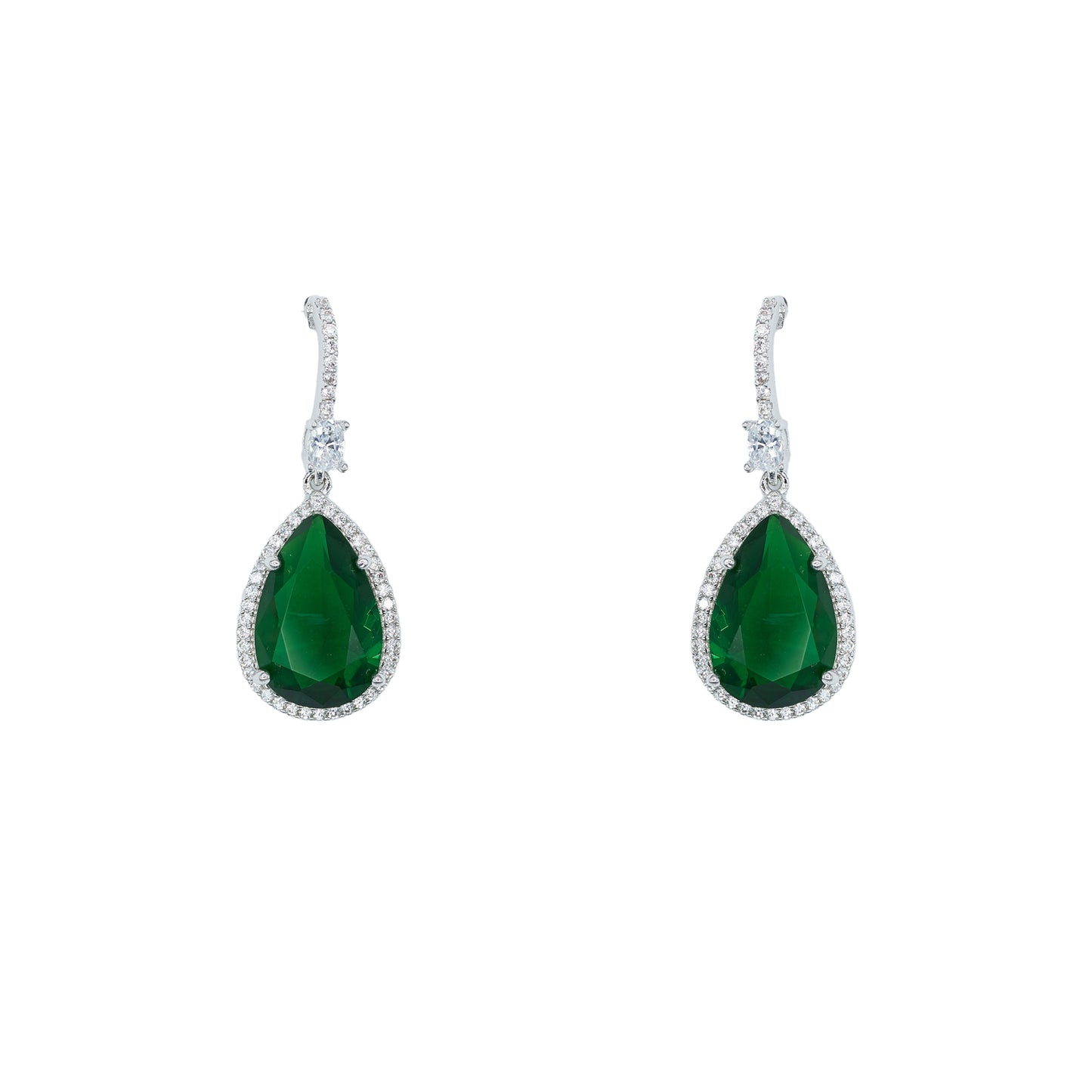 Classic Teardrop Emerald Earring