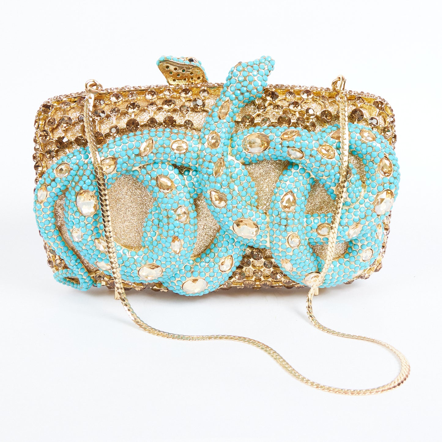 Turquoise Snake Clutch